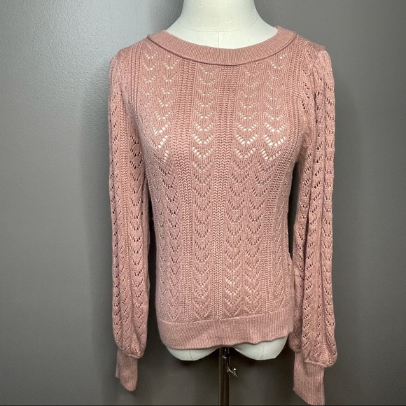 Express Sweaters - EXPRESS dusty rose pink loose knit sweater NWT
